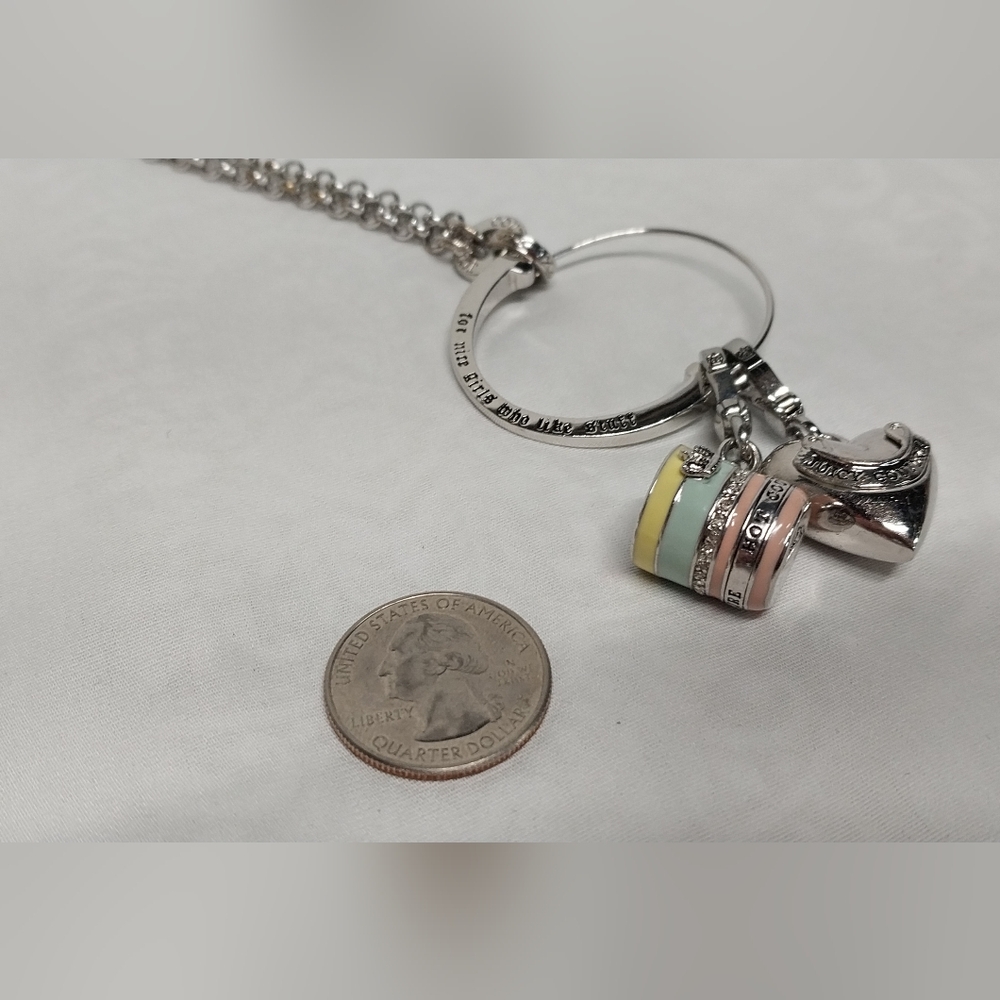 Juicy Couture Silver Charm Bracelet with Rare Charms
